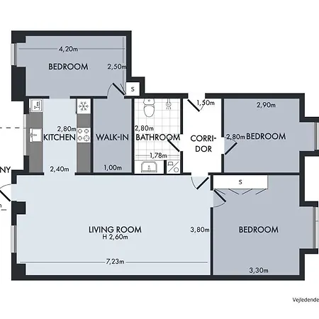 Sanders Arena - Lovely Three-bedroom Close To Metro Station Lejlighed København